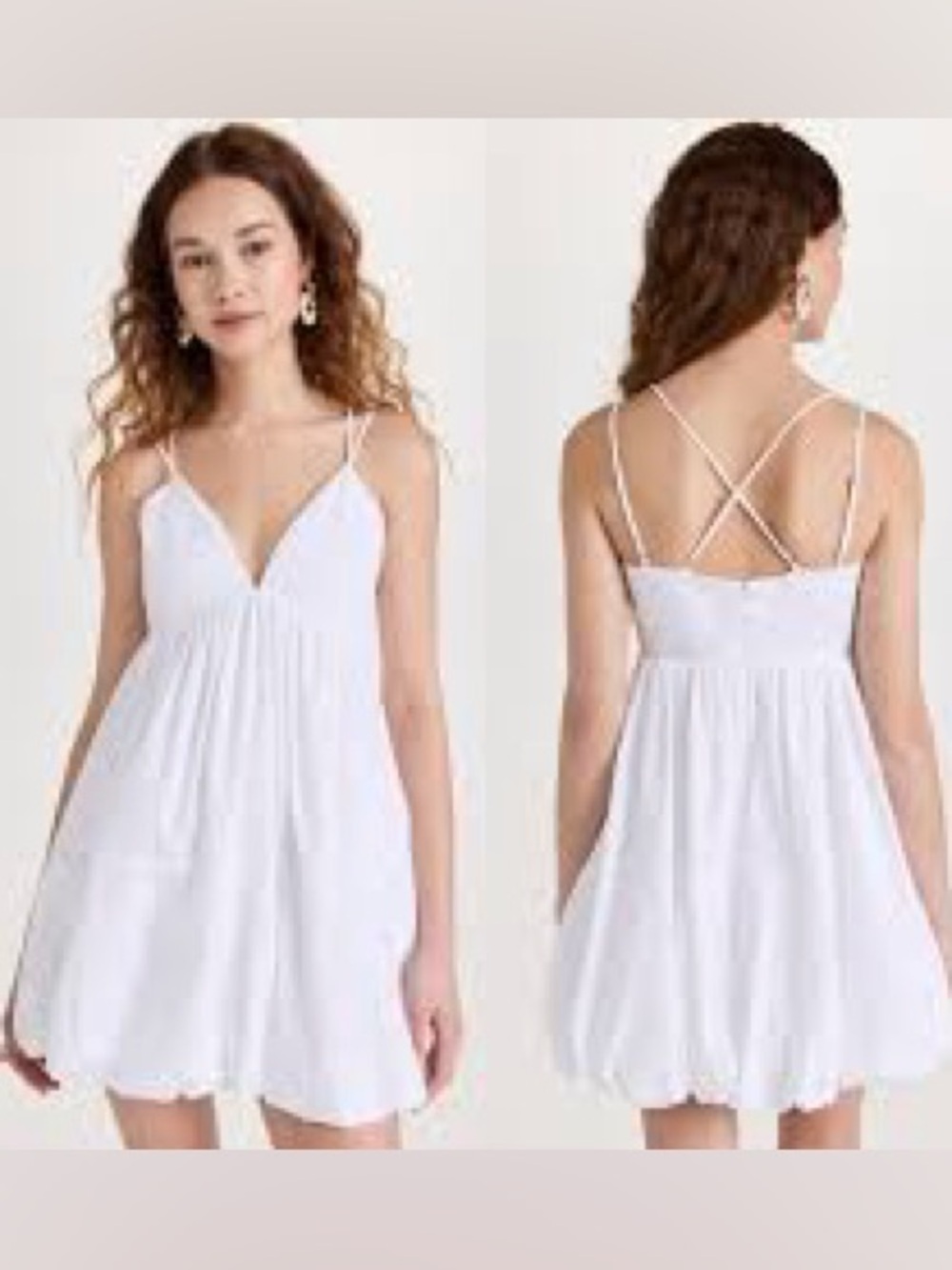 Cinq a Sept White Mini Effie Dress (132)